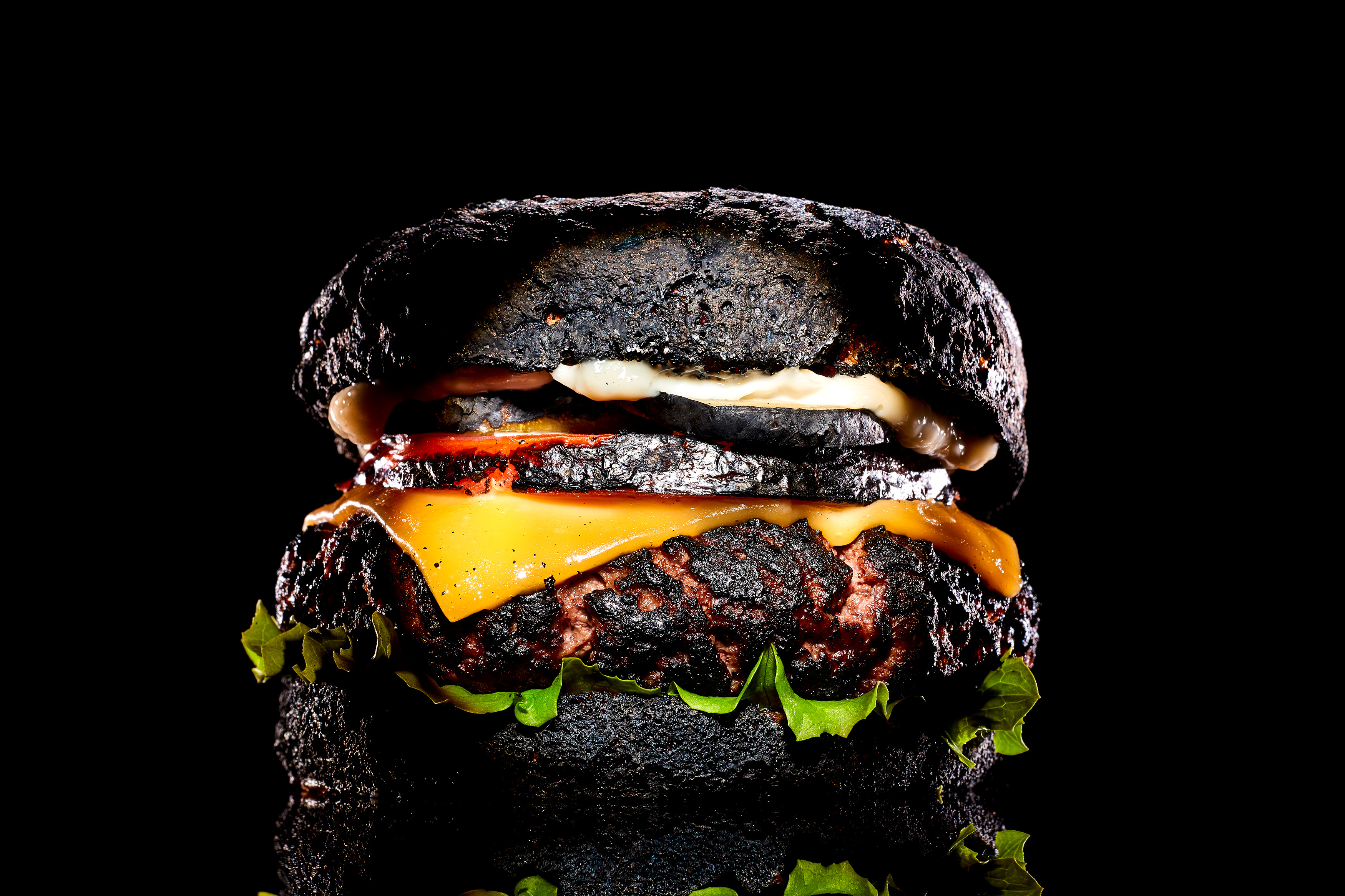 blackened burger