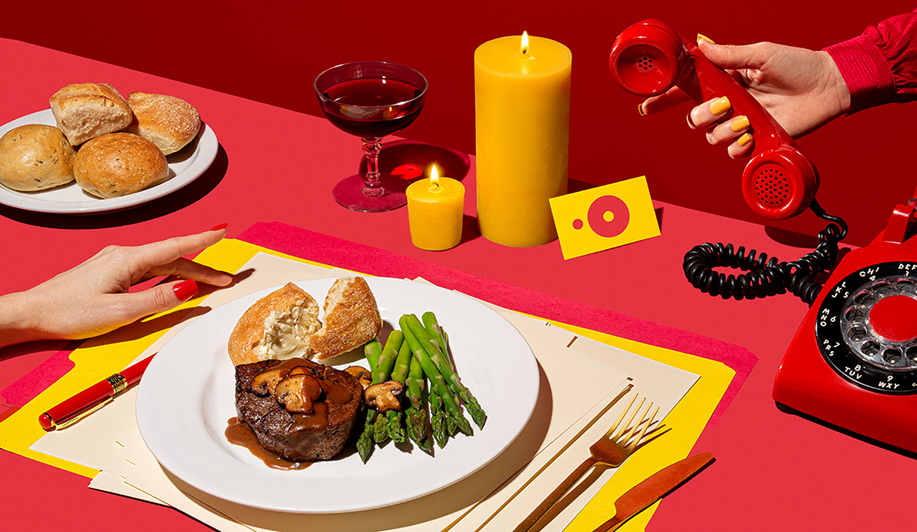 steak dinner Tasteful Tart | packaging London
