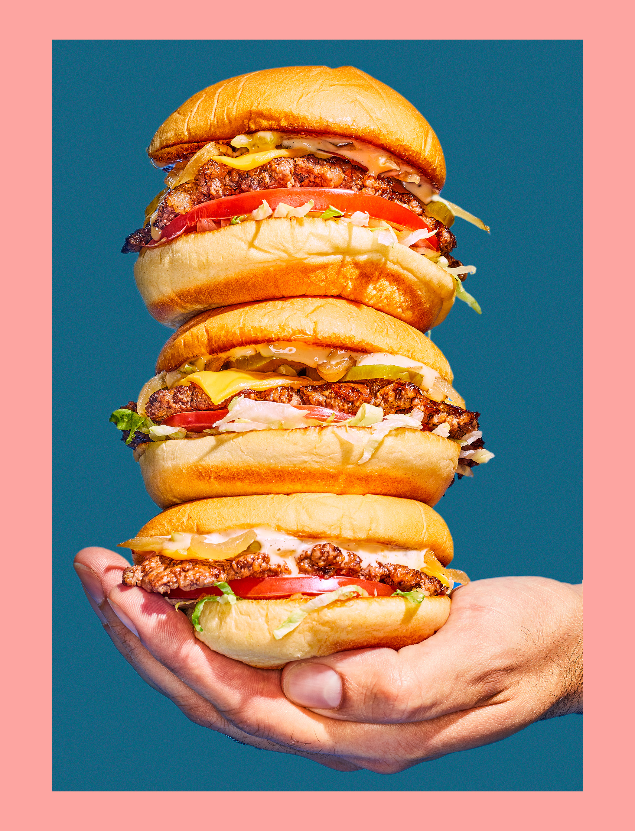 Salt cheeseburger stack Tasteful Tart | commercial New York