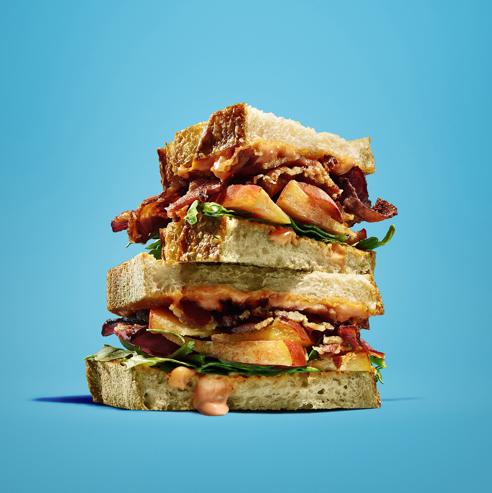 peachy bacon sandwich Johanna Brannan Lowe Food and Prop Stylist | Advertising Chicago